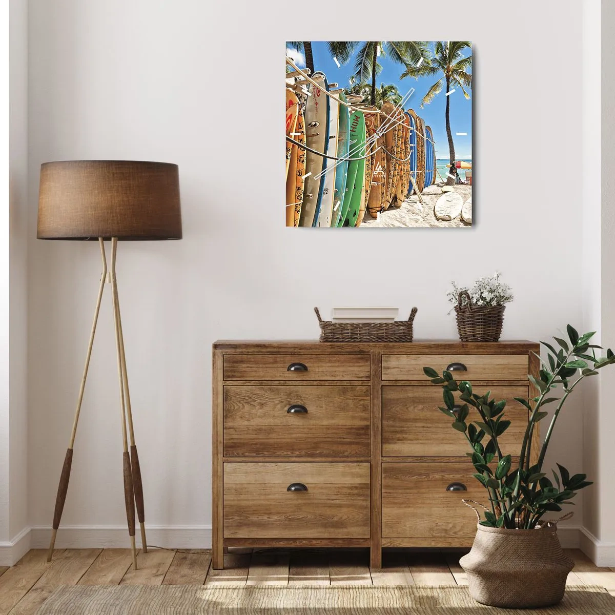 Nástenné hodiny - Slnečná zábava - 30x30 cm