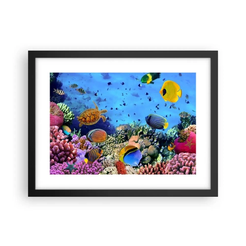 Plagát v čiernom ráme - Čo vieme o živote… - 40x30 cm