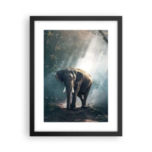 Plagát v čiernom ráme - Pokojná prechádzka - 30x40 cm