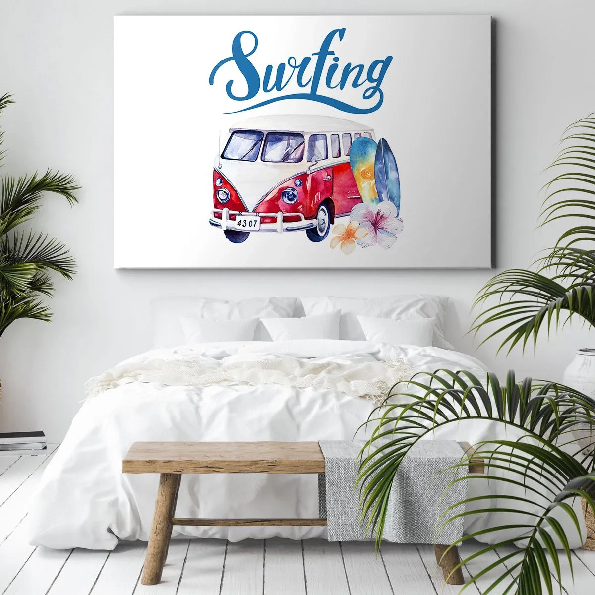 Obraz na plátne - Uhorka - klasika pre surferov - 120x80 cm