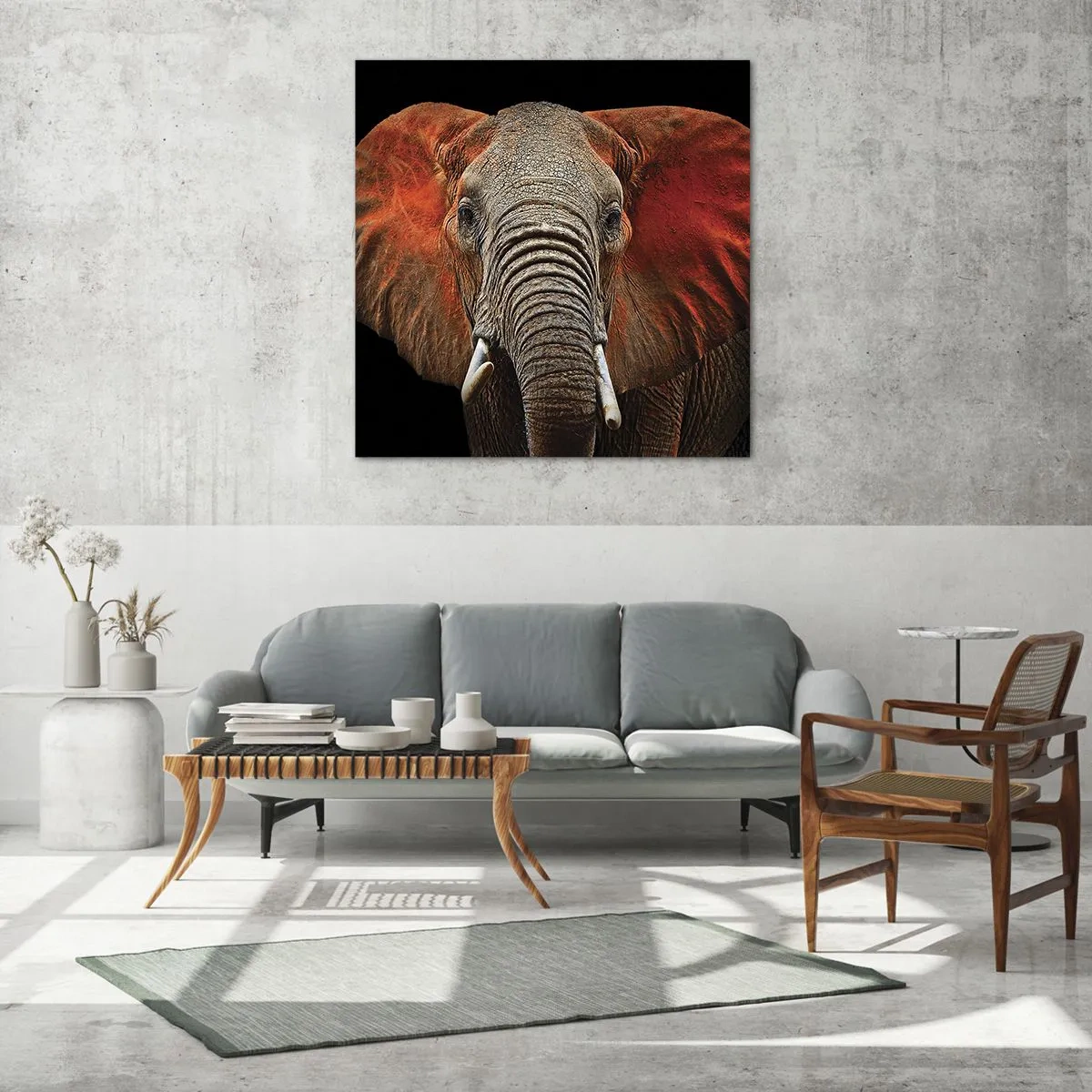 Obraz na skle - Som divoký, a ty? - 60x60 cm