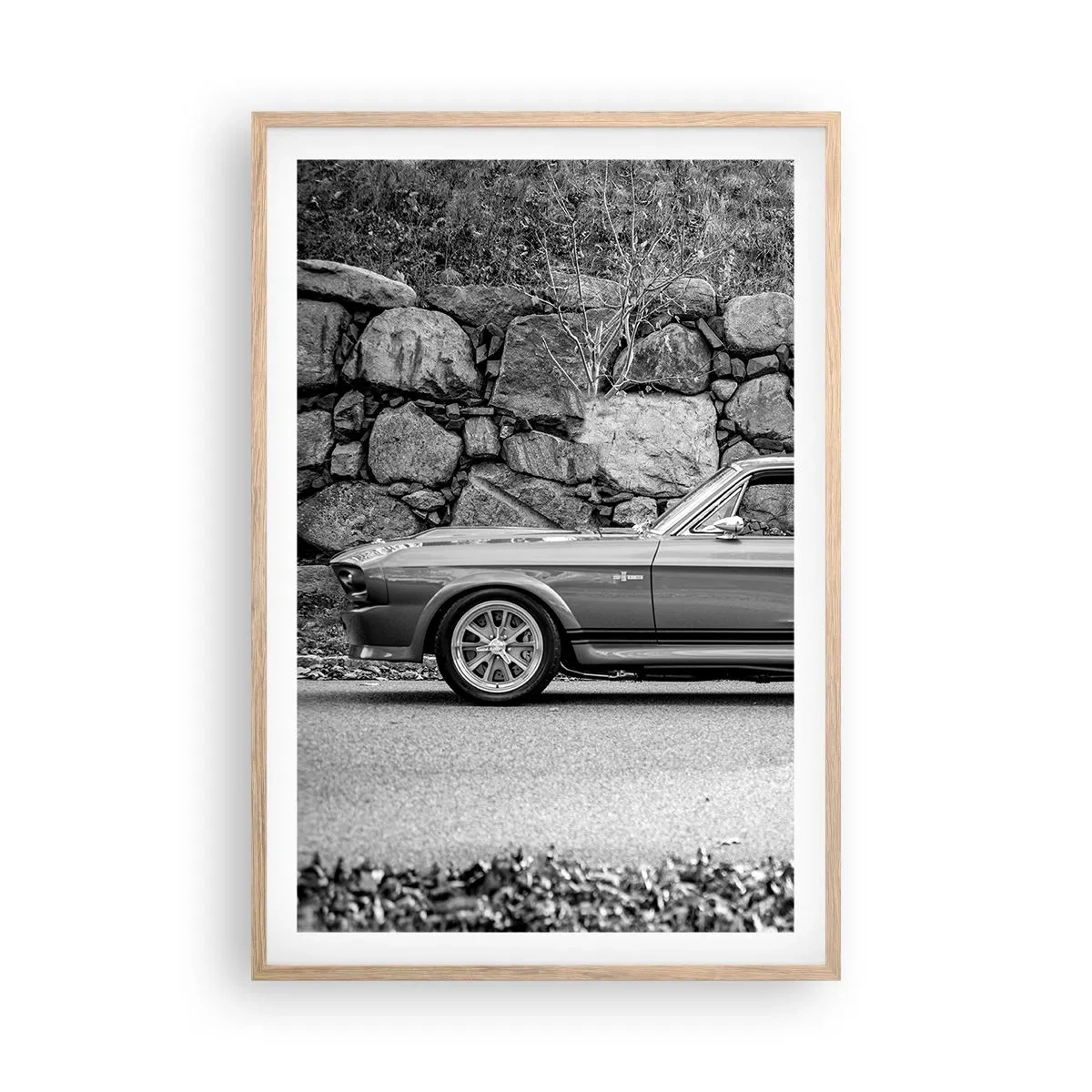 Plagát v ráme zo svetlého duba - Legenda 60. rokov - 61x91 cm