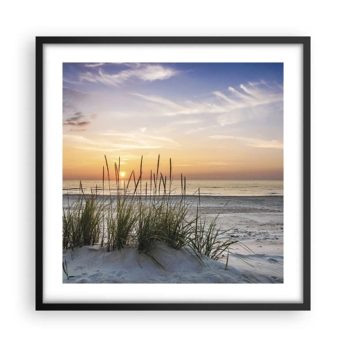 Plagát v čiernom ráme - Pozri sa, predstav si a pociť - 50x50 cm