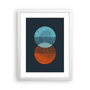 Plagát v bielom ráme - Astronomická fantázia - 30x40 cm