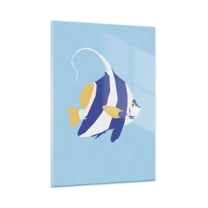 Obraz na skle - Miss tropických vôd - 50x70 cm