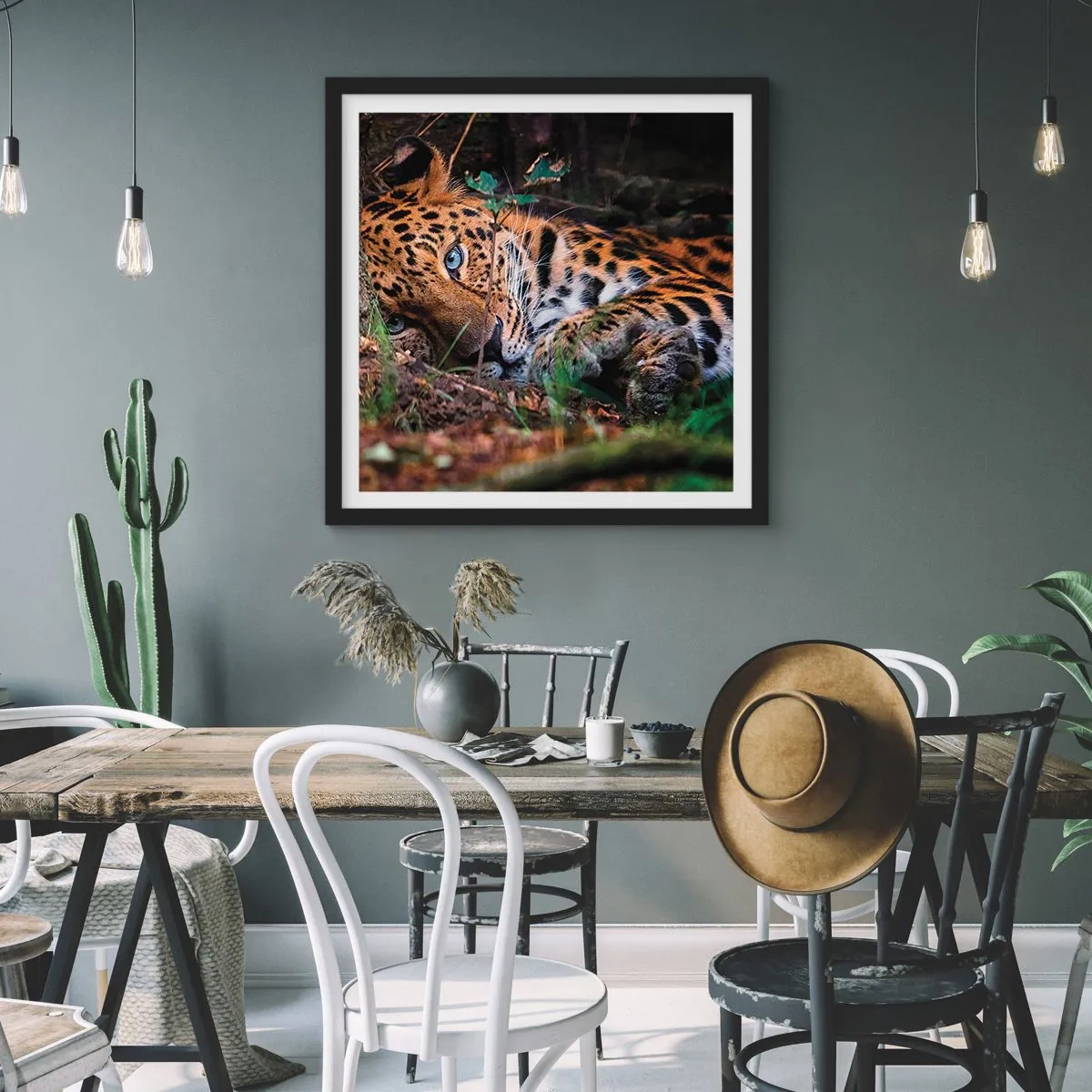 Plagát v čiernom ráme - Ver mi - 40x40 cm