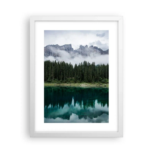 Plagát v bielom ráme - Ticho, ticho, neprebuďme spiacu vodu…. - 30x40 cm