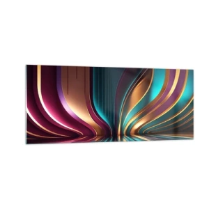 Obraz na skle - Architektúra svetla - 100x40 cm