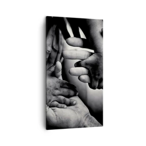Obraz na plátne - Byť človekom - 45x80 cm