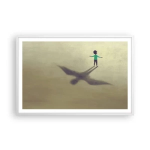 Plagát v bielom ráme - Hrdina budúcnosti - 91x61 cm