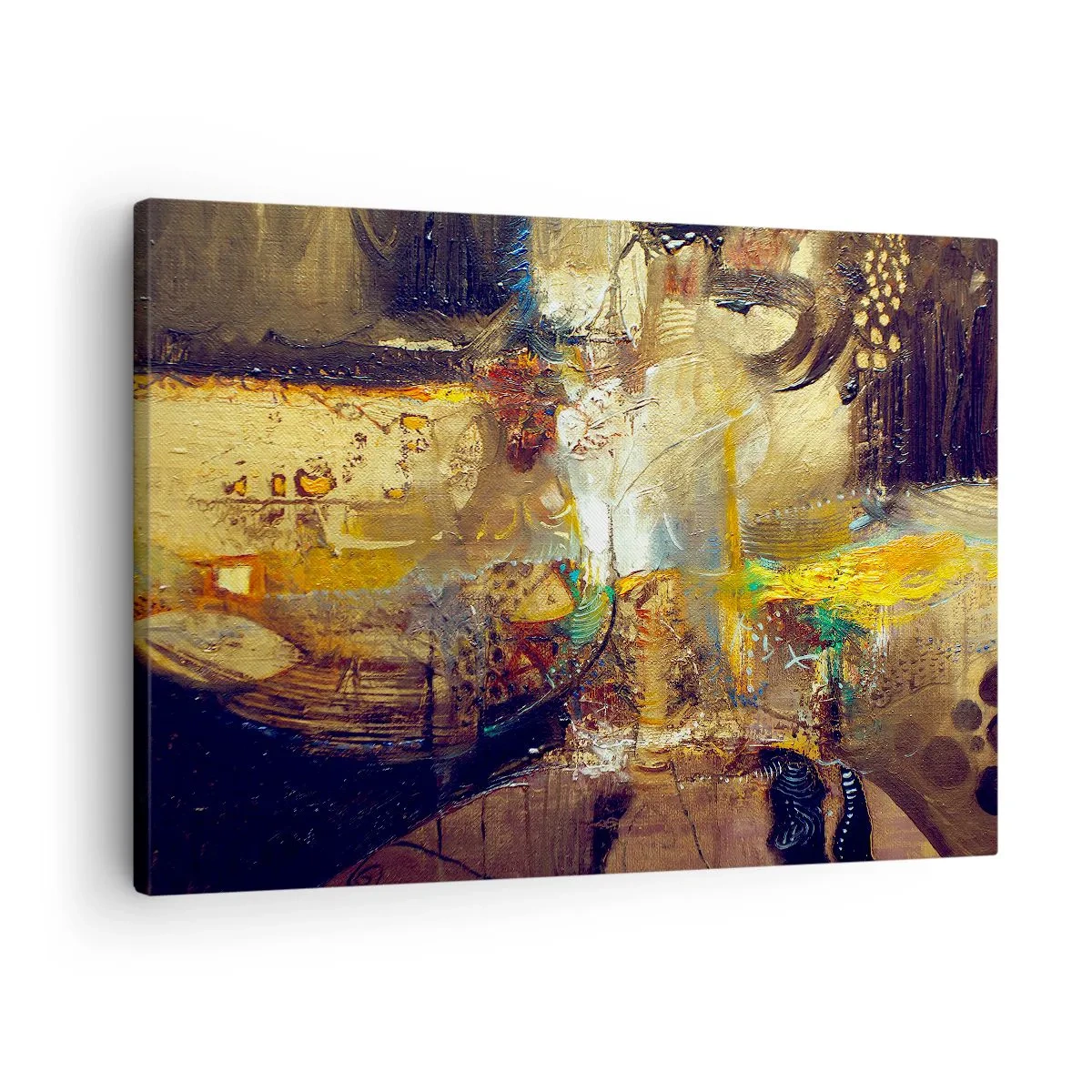 Obraz na plátne - Abstraktné zátišie v teplých farbách - 70x50cm - Zima, teplejšie, horúco - Moderná nástenná dekorácia do obývacej izby a spálne ARTTOR