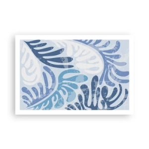 Plagát - Modré papradie - 91x61 cm