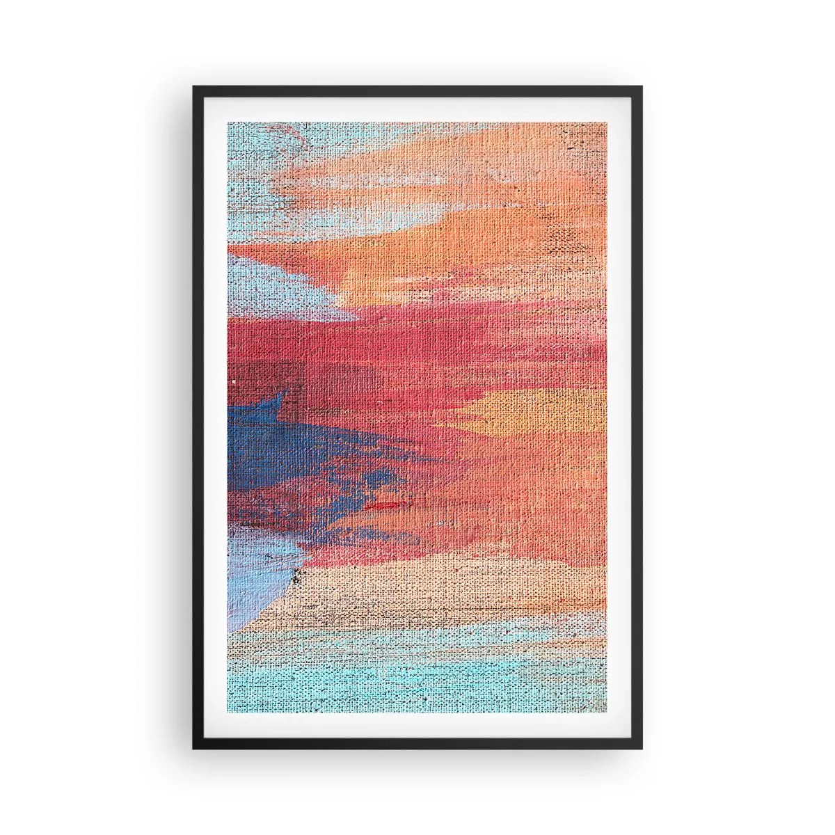 Plagát v čiernom ráme - Stekať dúhou - 61x91 cm