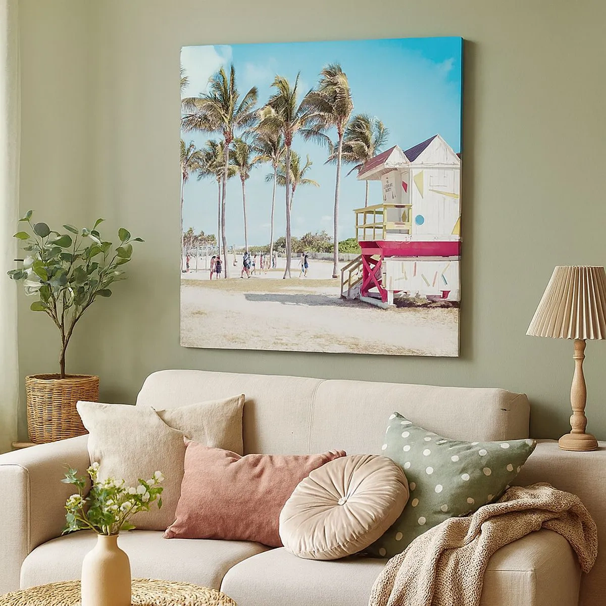 Obraz na plátne - Čaká ťa krásny deň - 30x30 cm