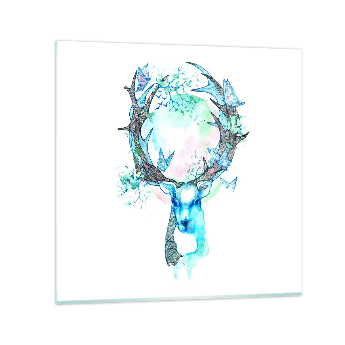 Obraz na skle - Sila a jemnosť prírody - 40x40 cm