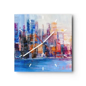 Nástenné hodiny - Radostná metropola - 30x30 cm