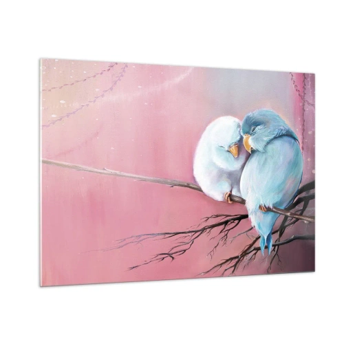 Obraz na skle - Čo k tomu dodať? - 100x70 cm