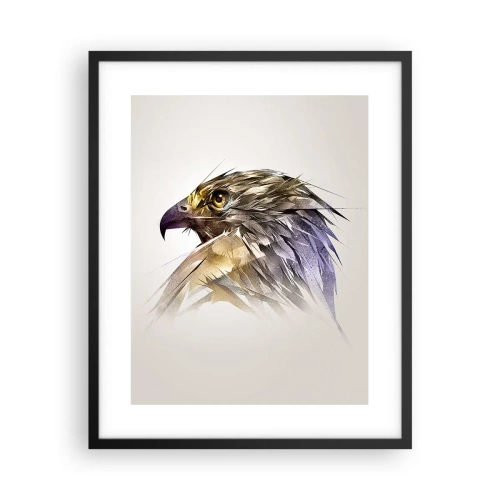 Plagát v čiernom ráme - Portrét bojovníka - 40x50 cm