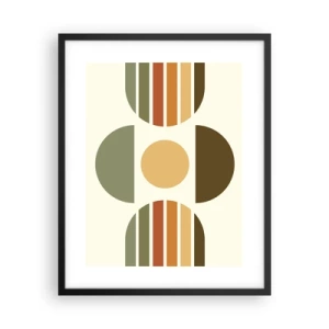 Plagát v čiernom ráme - Vo farbách zeme - 40x50 cm