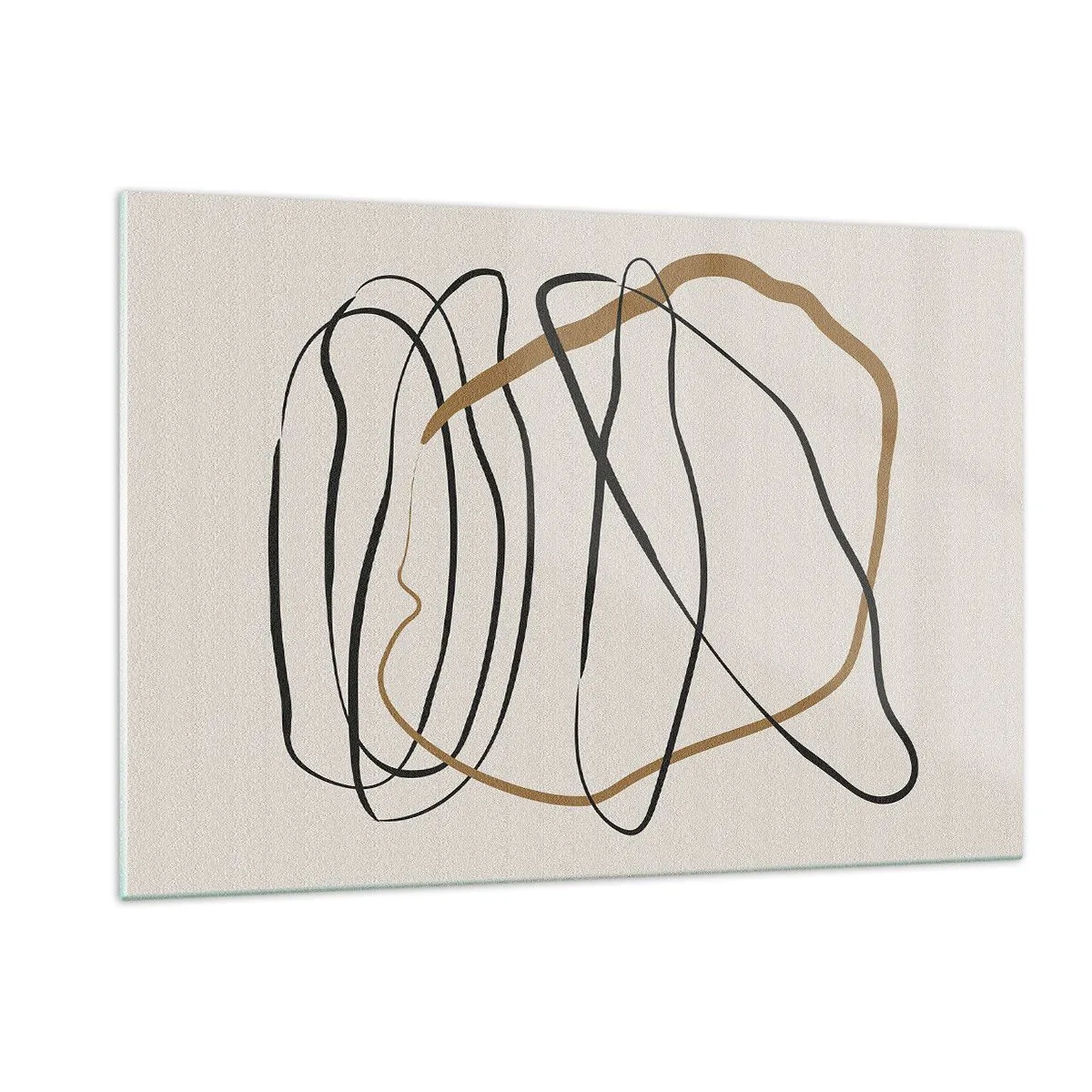Obraz na skle - Kompozícia – tanec v slučke - 120x80 cm