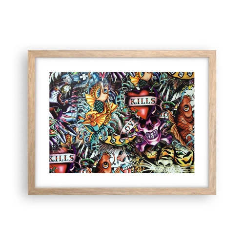 Plagát v ráme zo svetlého duba - Sen tatéra - 40x30 cm