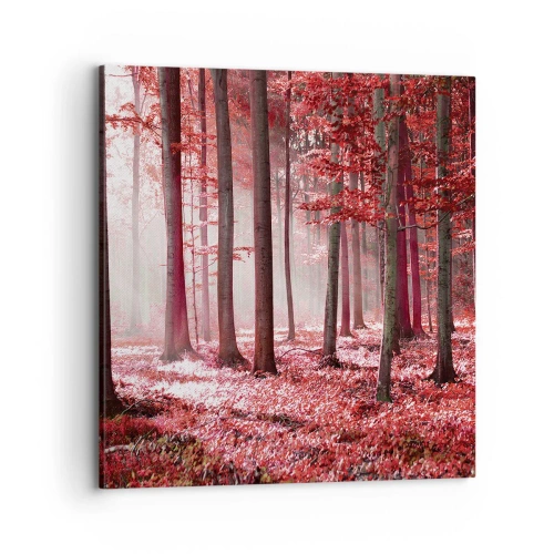 Obraz na plátne - Červená je rovnako krásna - 70x70 cm