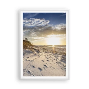 Plagát v bielom ráme - Pozvánka na prechádzku - 70x100 cm