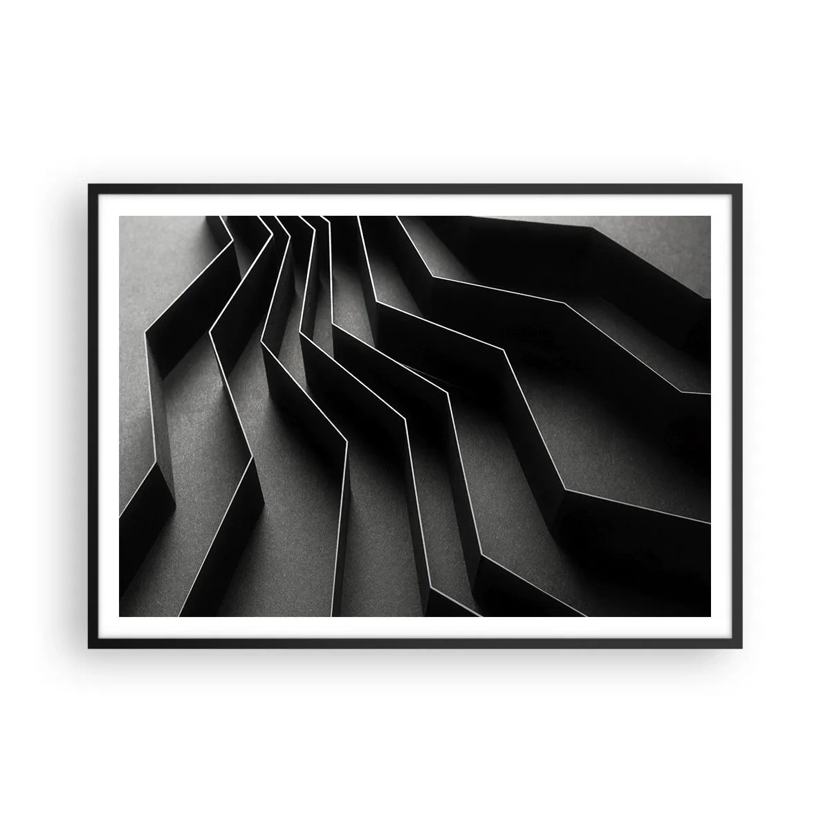 Plagát v čiernom ráme - Priestorový poriadok - 100x70 cm