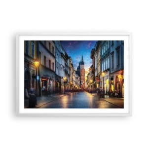 Plagát v bielom ráme - Krakovský pôvab - 70x50 cm