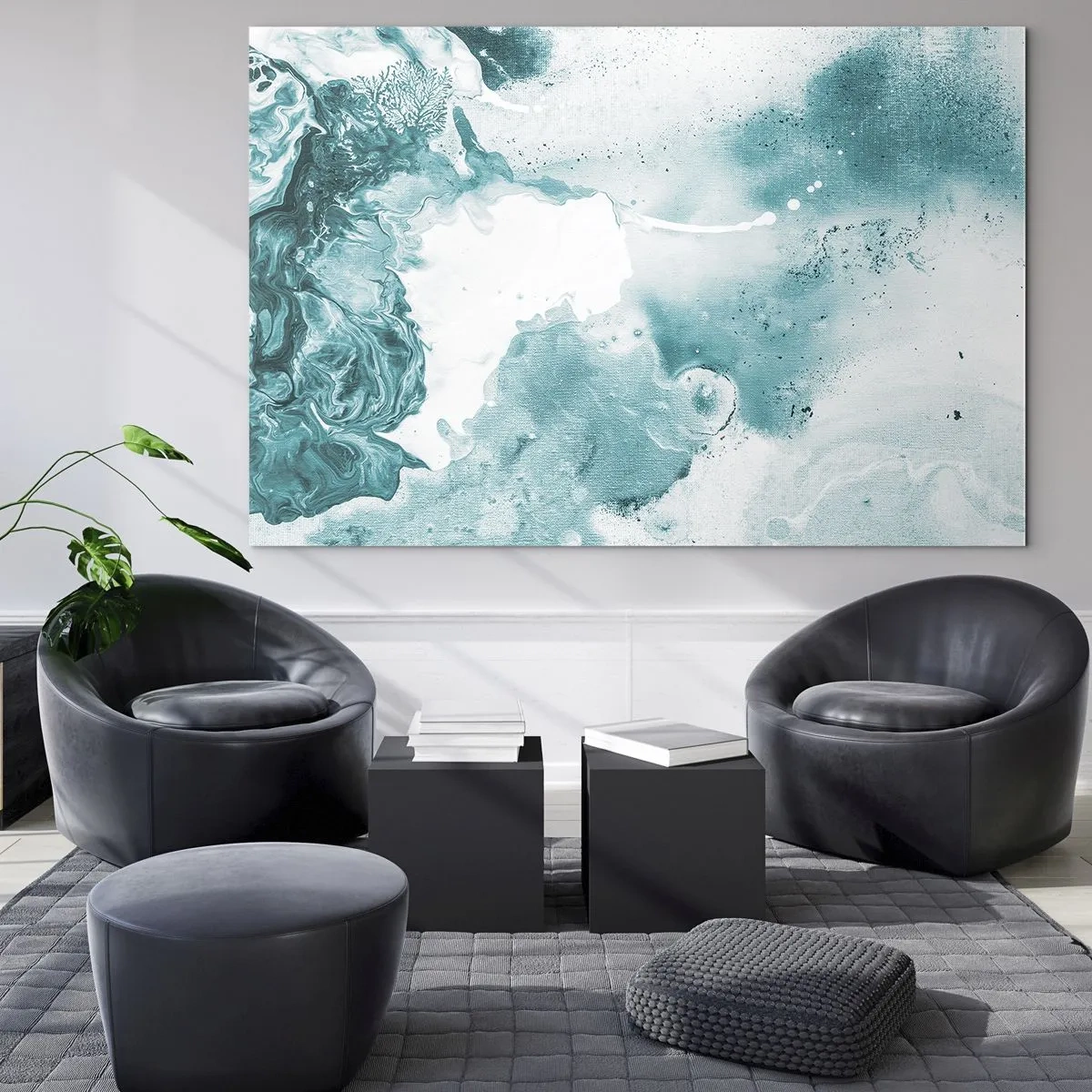Obraz na skle - Povodie modrej - 120x80 cm