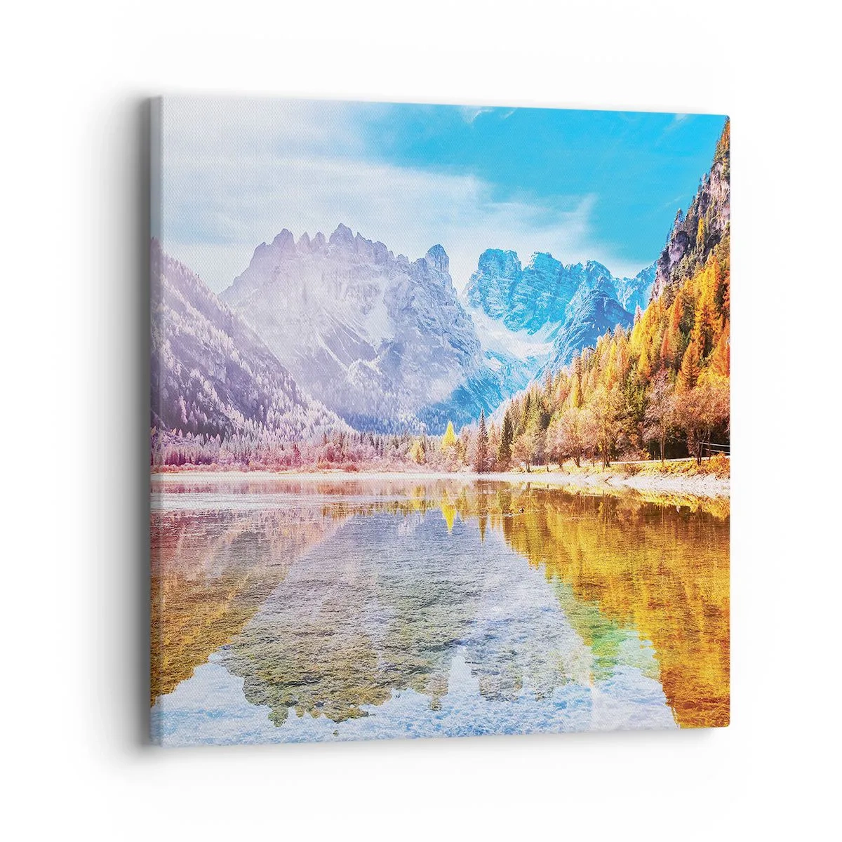 Obraz na plátne - A v horách už je jeseň - 40x40 cm