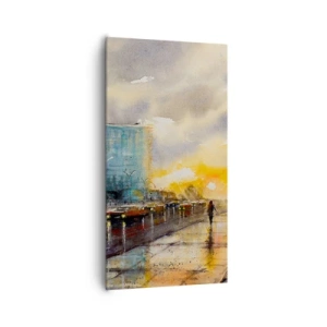 Obraz na plátne - Život na pobreží - 65x120 cm