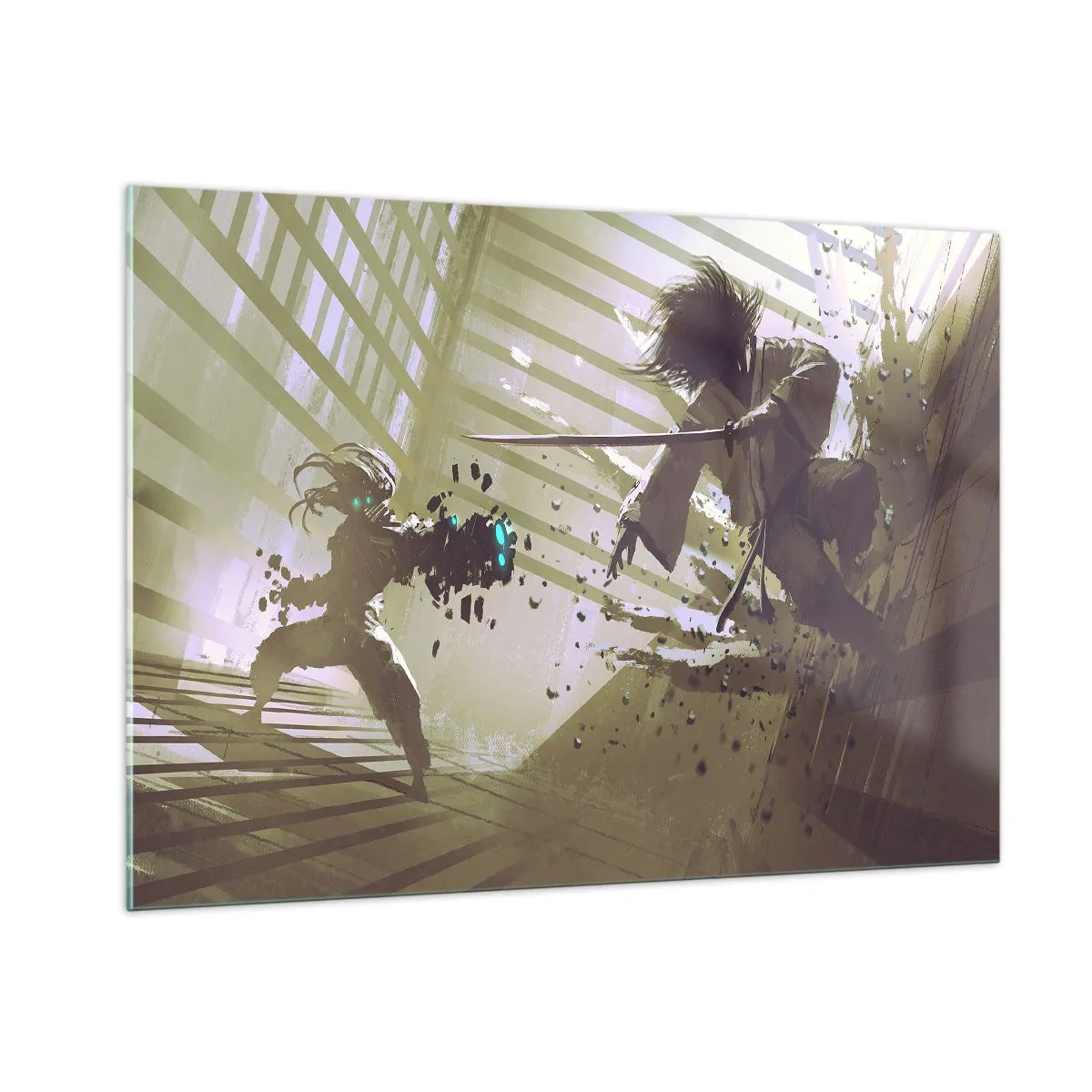 Obraz na skle - Aj ty môžeš byť samurajom - 100x70 cm