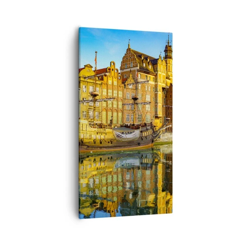 Obraz na plátne - Zrkadlový odraz minulosti - 55x100 cm