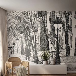 Fototapeta Premium Sand - Milostný príbeh alebo horor? - Montmartre, Architektúra, Paríž - 450x315 cm