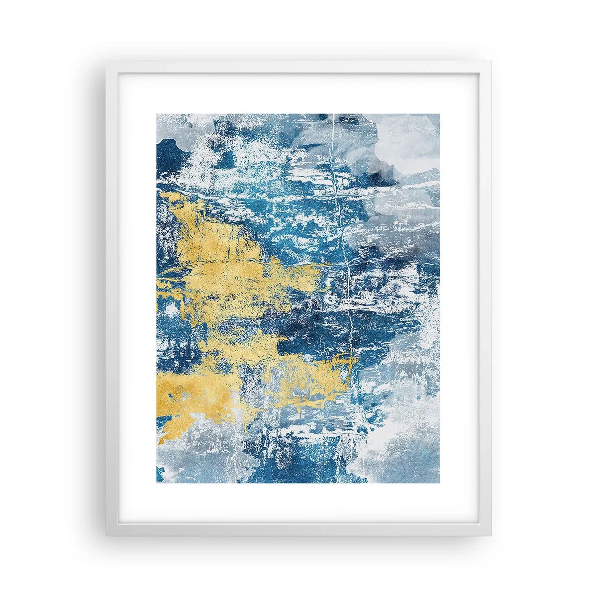 Plagát v bielom ráme - Abstrakcia s dobrou náladou - 40x50 cm