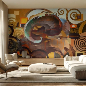 Fototapeta Premium Canvas - Mágia - náboženstvo - rituály - Abstrakcia, Baran, Grafika - 500x350 cm