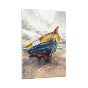 Obraz na skle - Odpočinok na brehu - 50x70 cm