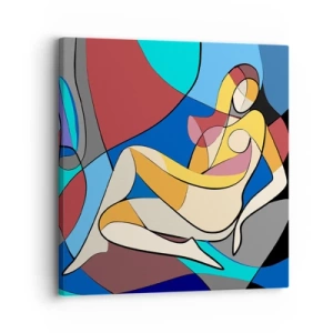 Obraz na plátne - Kubistický akt - 30x30 cm
