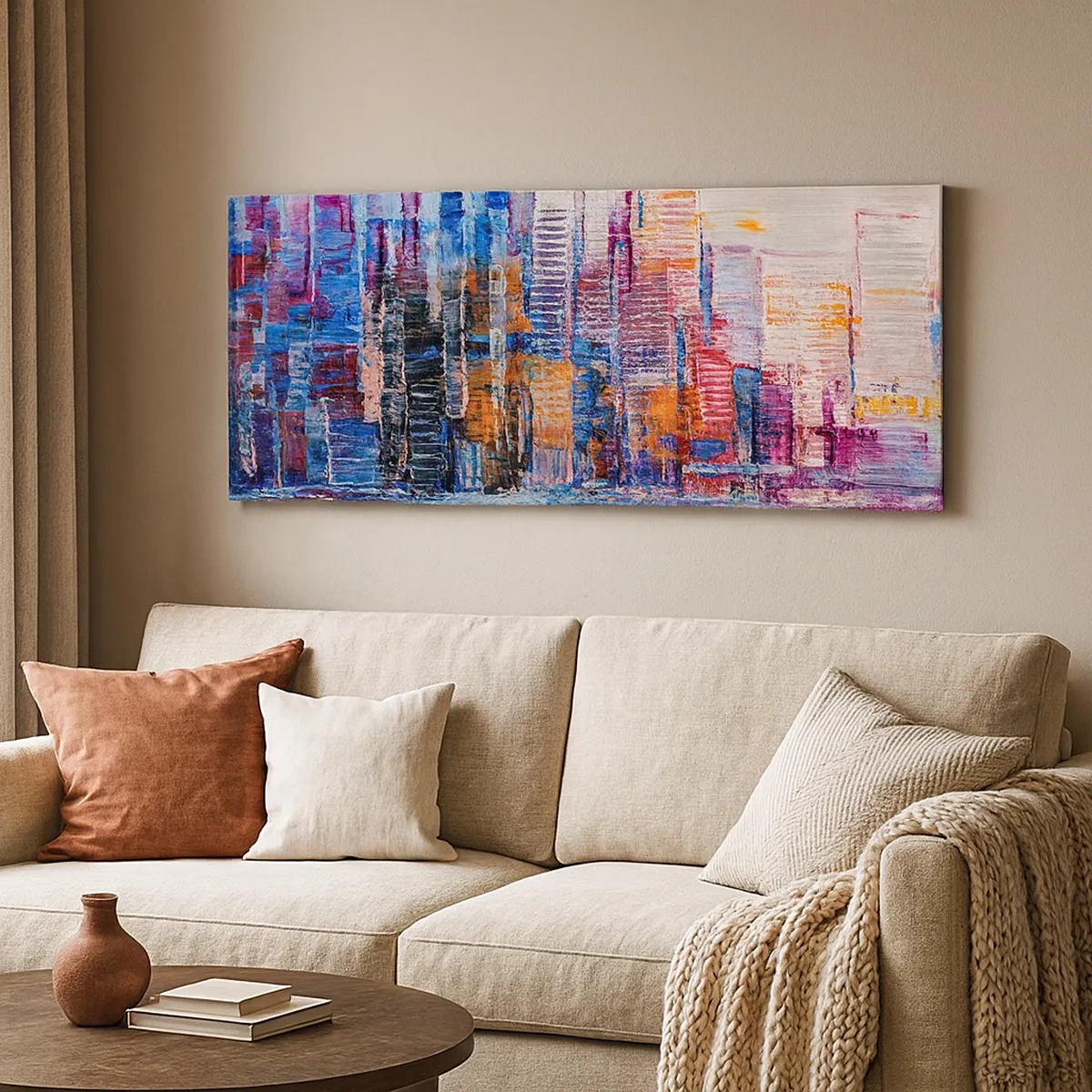 Obraz na plátne - Radostná metropola - 30x30 cm