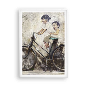 Plagát v bielom ráme - Pravda alebo klam? - 70x100 cm