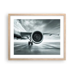 Plagát v ráme zo svetlého duba - Toto je sila! - 50x40 cm