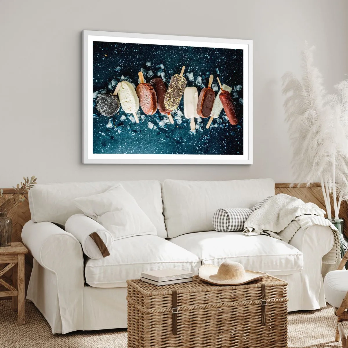 Plagát v bielom ráme - Chuť horúceho leta - 100x70 cm