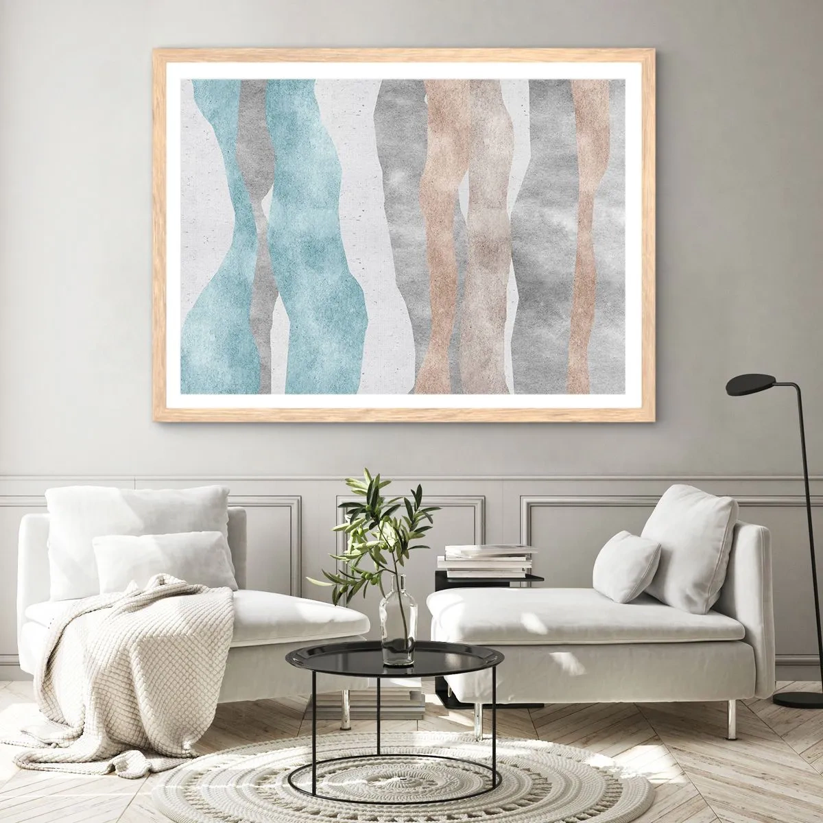 Plagát v ráme zo svetlého duba - Štúdia blízkosti - 91x61 cm