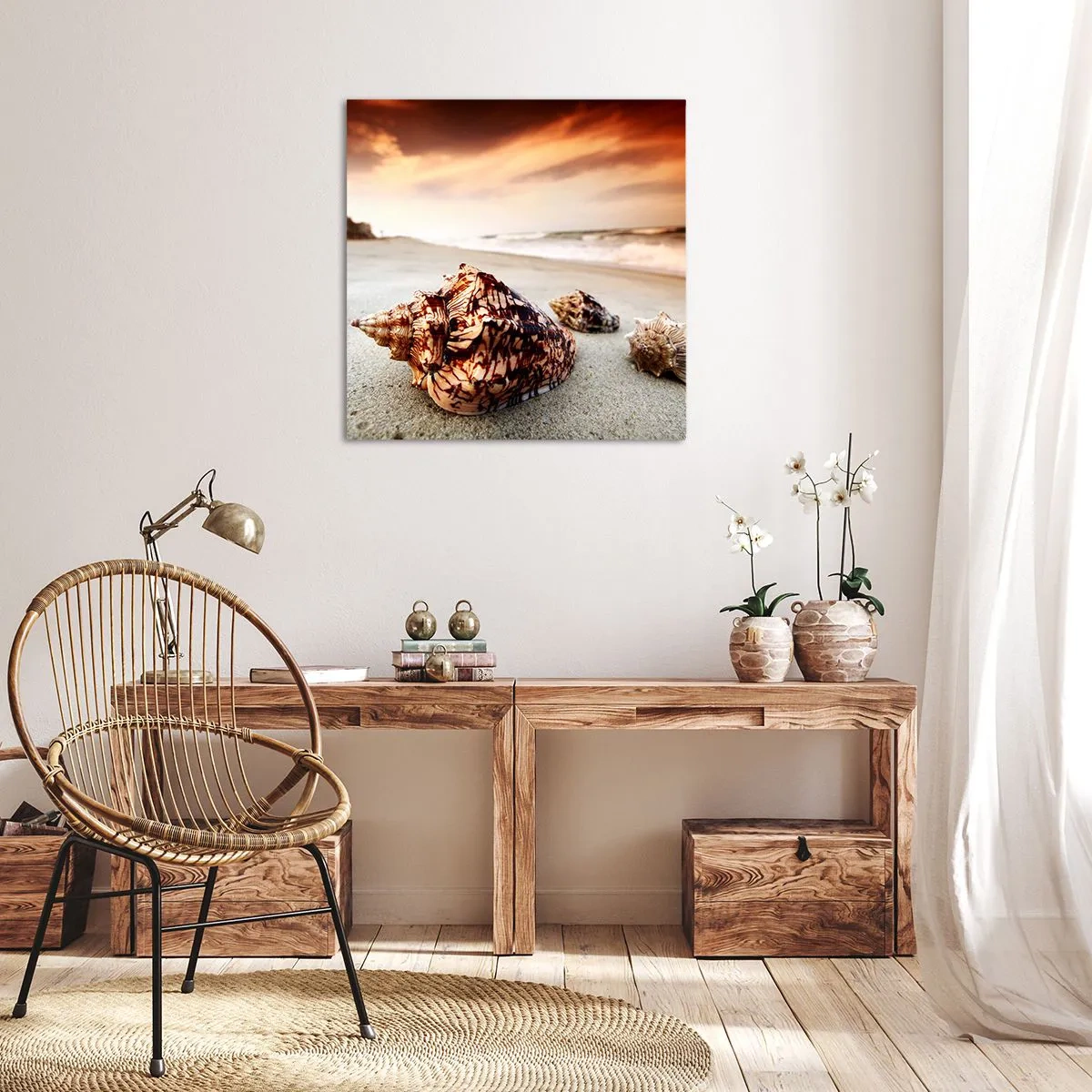 Obraz na plátne - Vyhnankyne vĺn - 70x70 cm