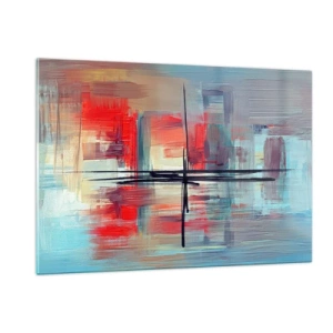 Obraz na skle - Krajina v neznámej dimenzii - 120x80 cm