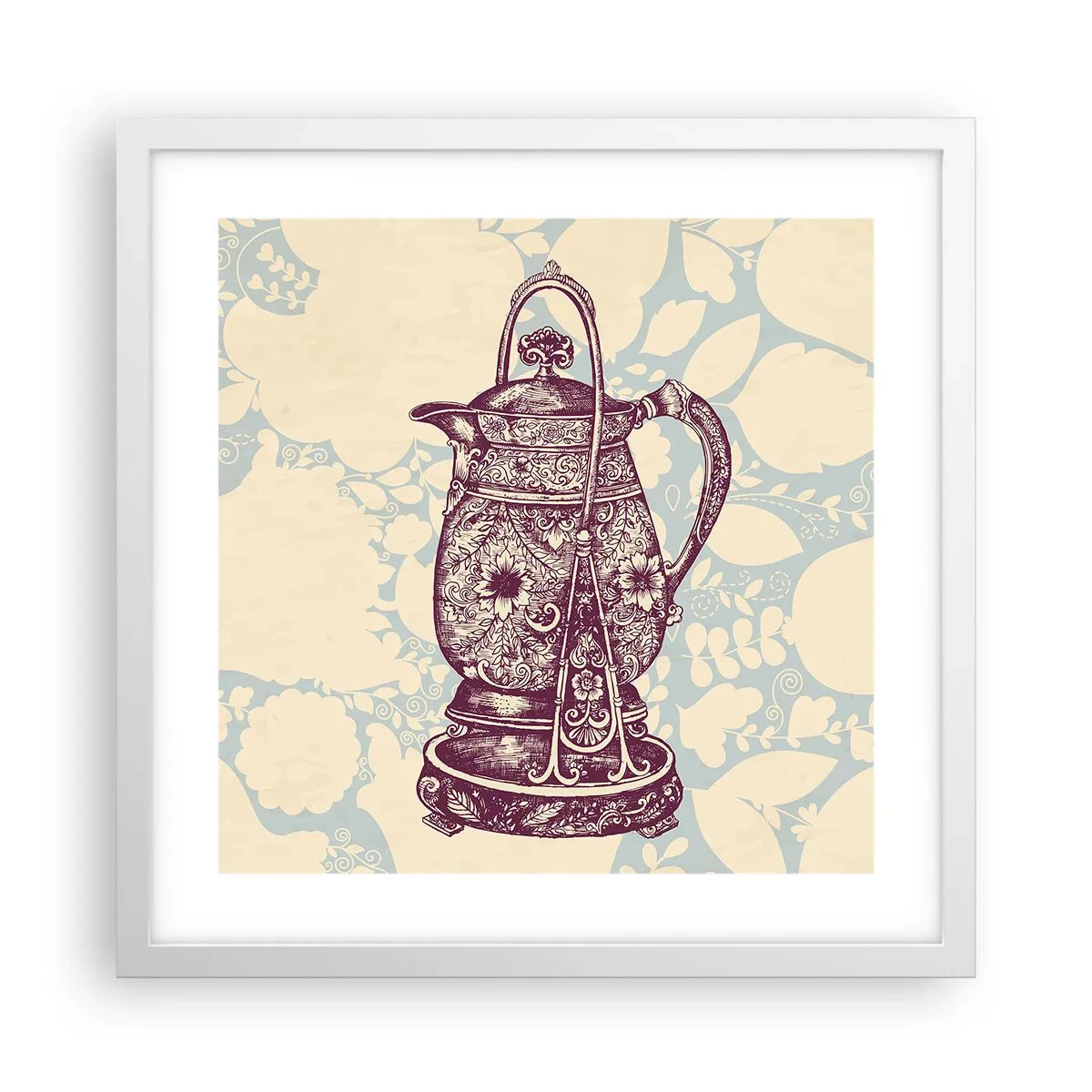 Plagát v bielom ráme - Krása všedného dňa - 40x40 cm