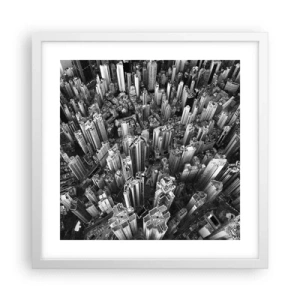 Plagát v bielom ráme - Stále vyššie a vyššie - 40x40 cm