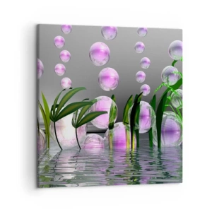 Obraz na plátne - Reflexná kompozícia ľahkosti a života - 50x50 cm