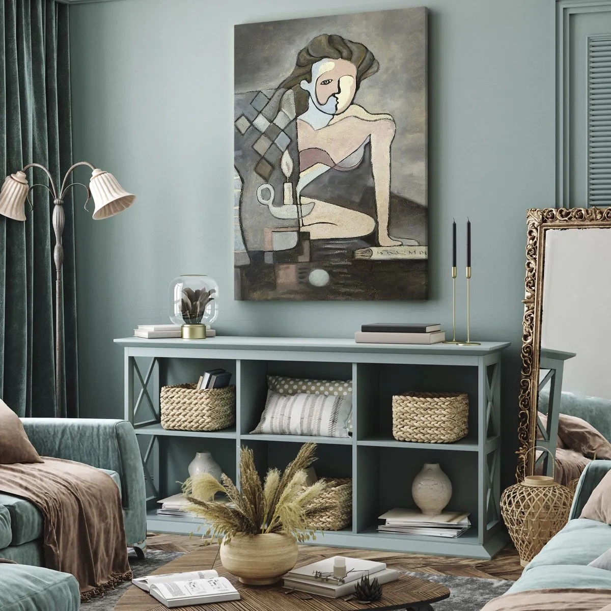 Obraz na plátne - Mozaika ducha a hmoty - 80x120 cm